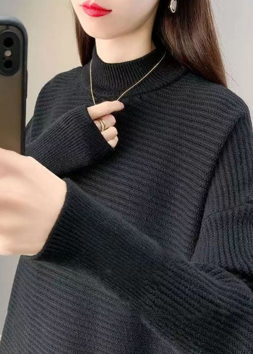 アート系 チョコレートカラー タッセル付き アシンメトリーデザイン ゆったり 秋 ニットワンピース