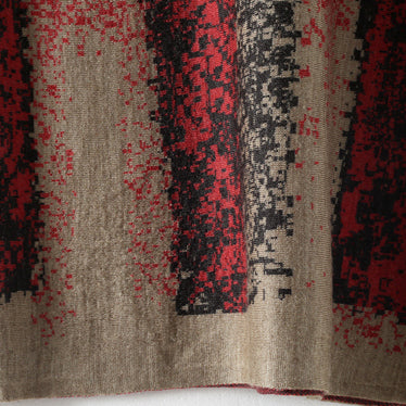 スタイリッシュ カーキ ニットワンピース トレンド 大きいサイズ パッチワーク アシンメトリー セーター